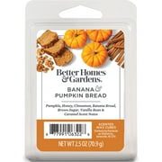 Banana Pumpkin Bread Scented Wax Melts, Better Homes & Gardens, 2.5 oz (1-Pack)