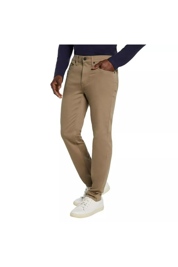 5 Pocket Pant Tan Color Slim Fit Stretch Cotton Fabric 32x30