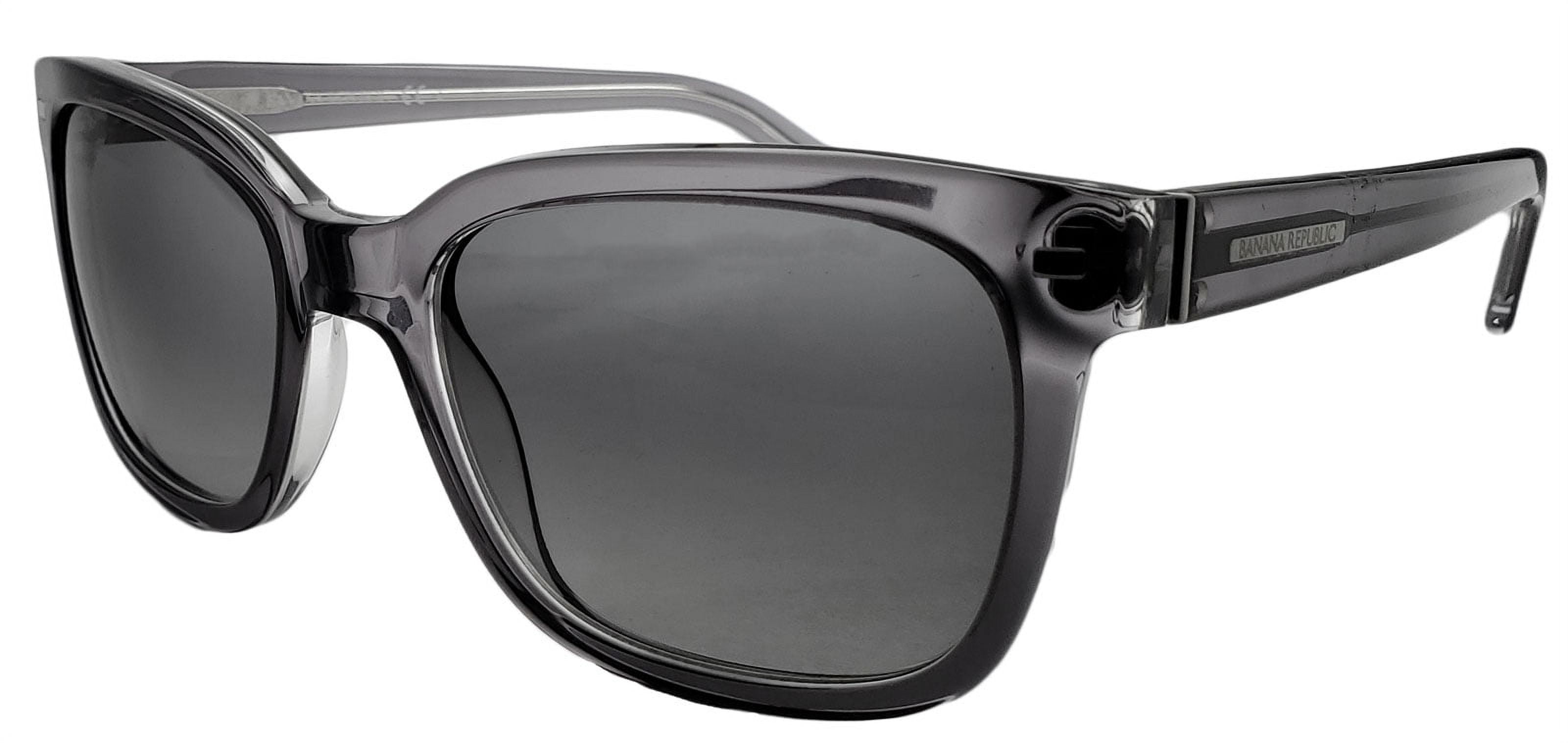 Banana Republic Black Sunglasses with Gradient Gray Lenses Sunglasses Banana Republic Amie/P/S DP6P Black Animal / Ra  main image 4