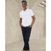 Banana Republic Cotton Monogram Pique Polo, SIZE L, White