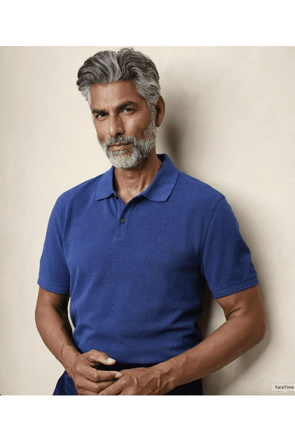 Cotton Monogram Pique Polo, Size XXL