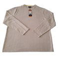 thumbnail image 1 of Banana Republic Crew Shirt Mens XXL Beige Textured Double Knit Long Sleeve ‚≠êNEW, 1 of 1