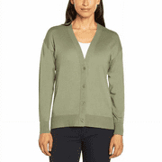Banana Republic Ladies Long Sleeve Cardigan, Green, XLarge