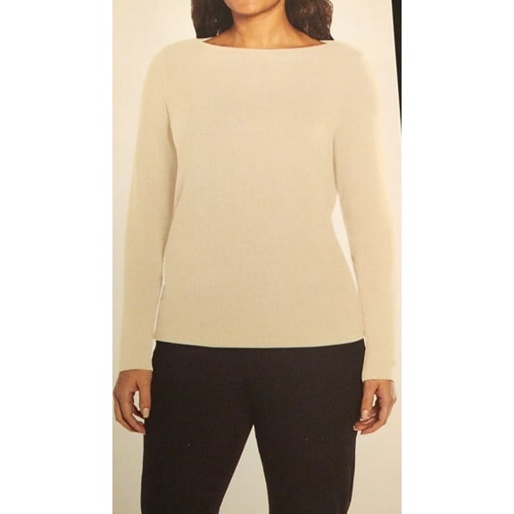 Banana Republic Ladies' Long Sleeve Top (Cream, L)