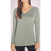 Banana Republic Ladies Long Sleeve V-Neck Top Size L, Color Green