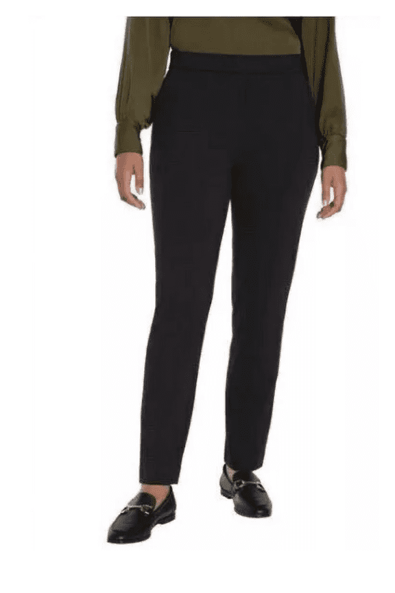 Women's Pull-On Straight Leg Ponte Pants, Black, Medium