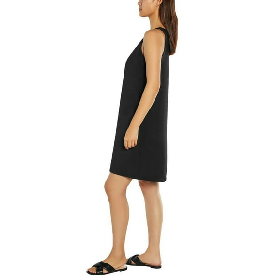 Banana Republic Ladies' Satin Sleeveless Dress, Black, XXL