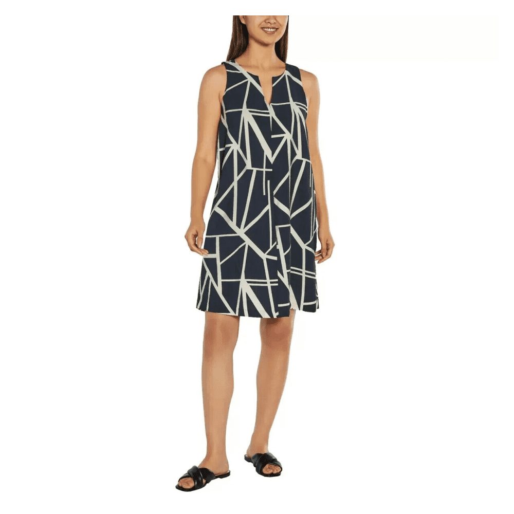 Banana Republic Ladies' Satin Sleeveless Dress, Blue, Medium