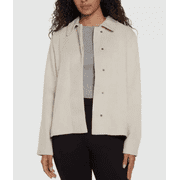 Banana Republic Ladies Snap Front Jacket Collar Cream Medium