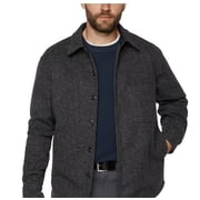 Banana Republic Mens Bonded Shirt Jacket Black XL