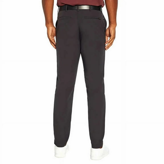 Banana Republic Men's Flat Front Pants (True Black, 40Wx34L)