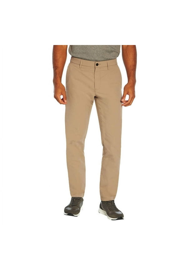Republic Men's Flat Front Pants (Timber Wolf, 38W x 32L)