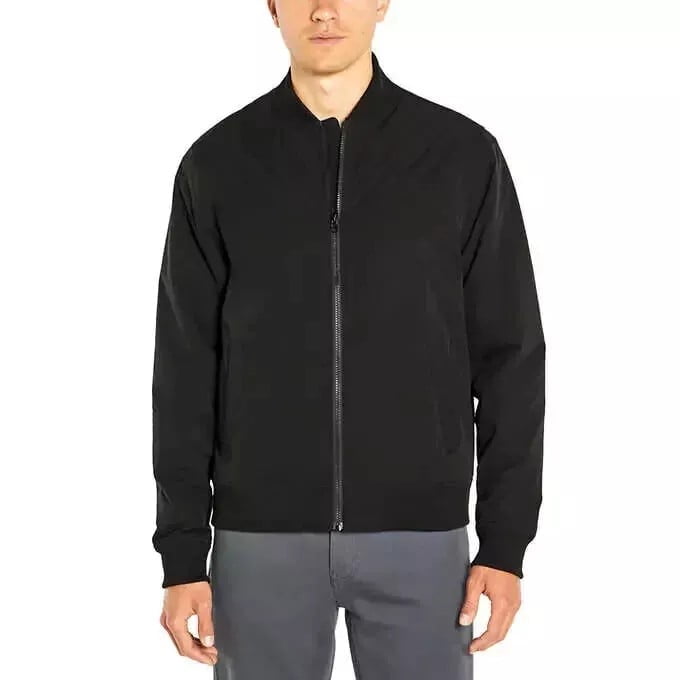 BANANA REPUBLIC ブラック ジップアップジャケット M Banana Republic Men's Full-Zip Bomber Jacket| Black, XL - Walmart.com