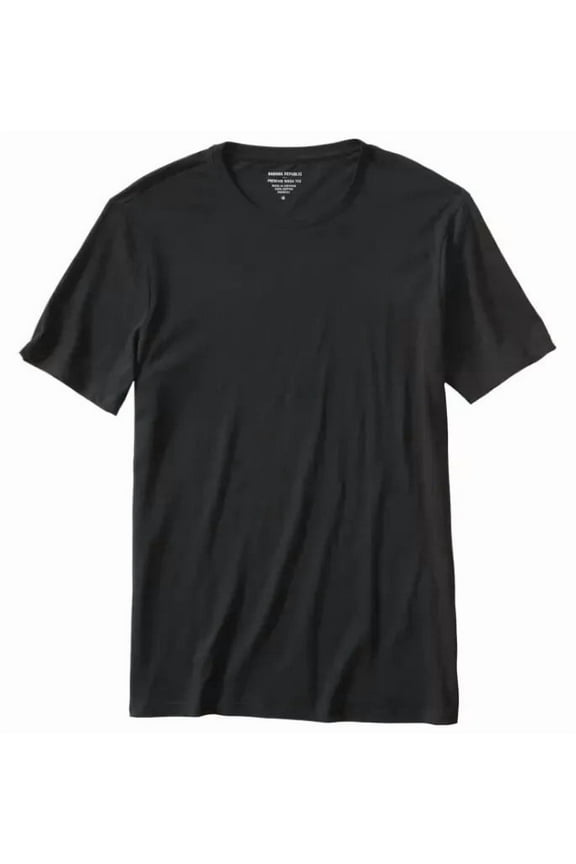 Men's Short Sleeve Crew Neck Tee Black (True Black, XXL)