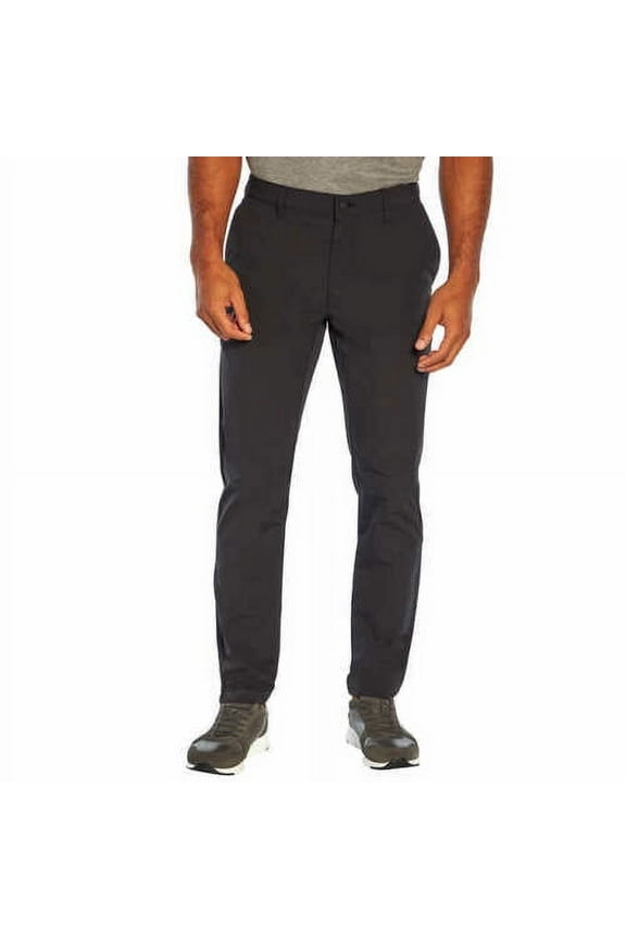 Men's Stretch Slim Fit Flat Front Pant, Black 30x30