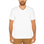 Banana Republic Mens V-Neck Tee, 3-pack, White, Medium