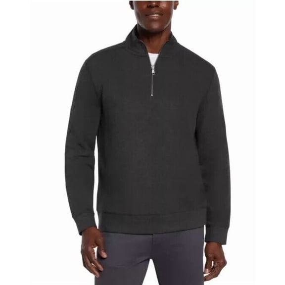 Banana Republic Men's Waffle Quarter Zip Pullover, Green Size Small