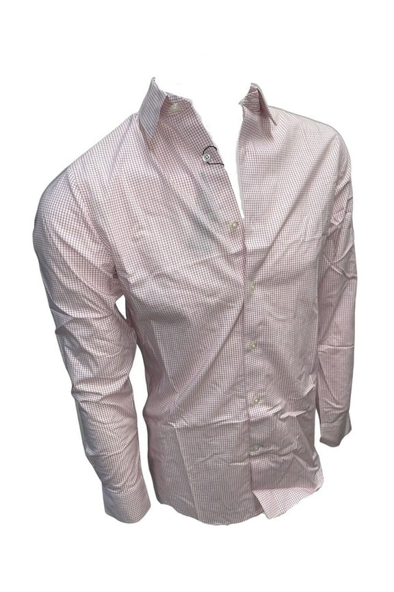 Mens Non-Iron Slim Fit Button Down Color Pink Size Large NWT