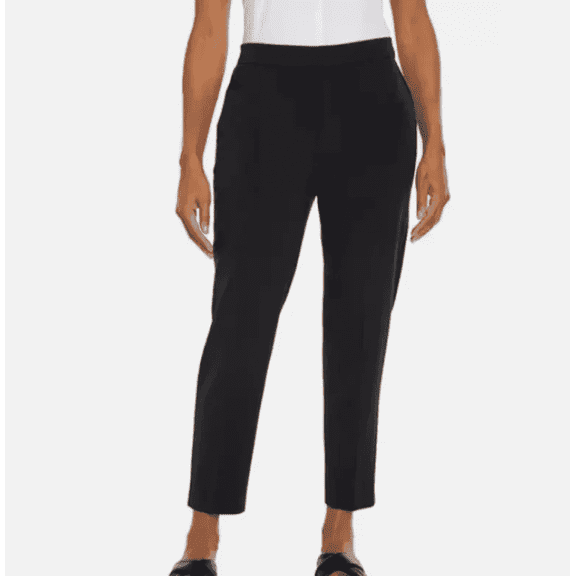 Banana Republic Tapered Pull On Pant, Black, Sz-12