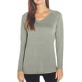 thumbnail image 1 of Banana Republic V Neck Long Sleeve Top (Green, XXL), 1 of 3