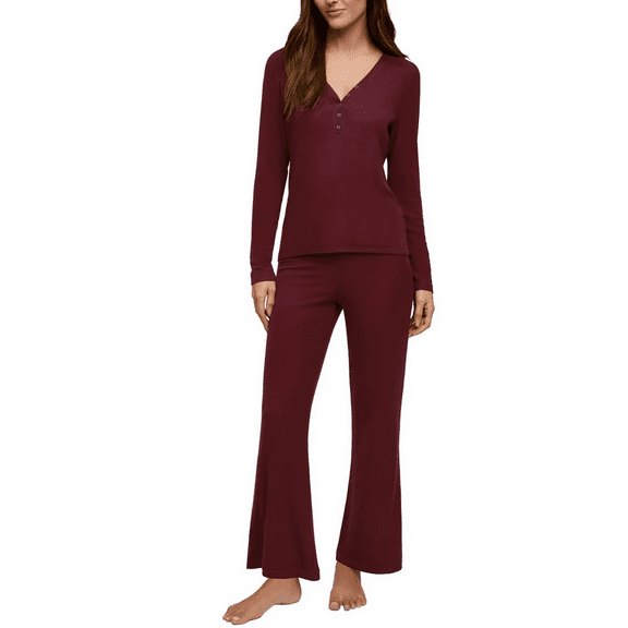 Banana Republic Women's 2-piece Rib Lounge Set Red XXL