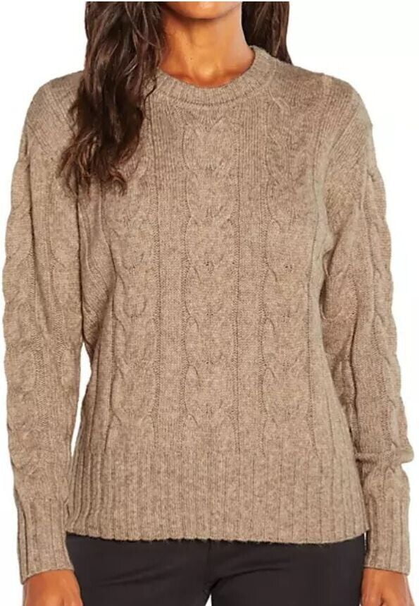 Banana Republic Women s Cable Knit Sweater Lavender Grey Small Walmart