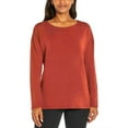 thumbnail image 1 of Banana Republic Women's Cozy Crewneck Pullover Top (Orange, Large), 1 of 4