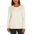 thumbnail image 1 of Banana Republic Women's Cozy Crewneck Pullover Top (White, Medium), 1 of 6