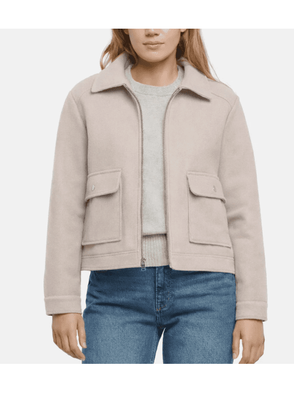 Women's Full Zip Jacket Taupe Large