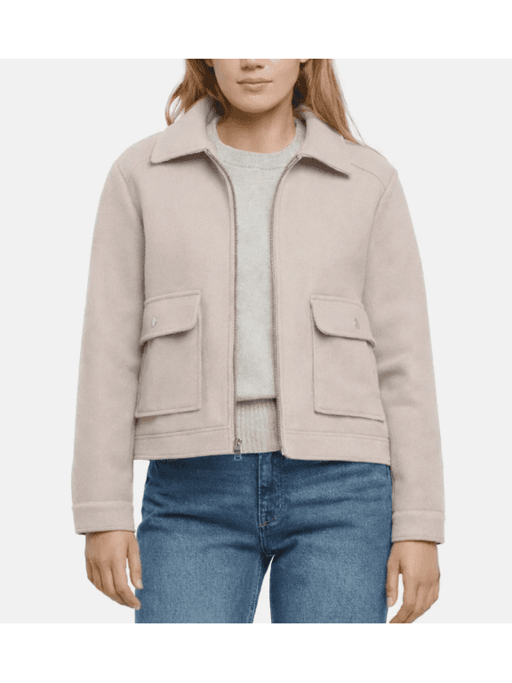 Women's Full Zip Jacket, Taupe, XL