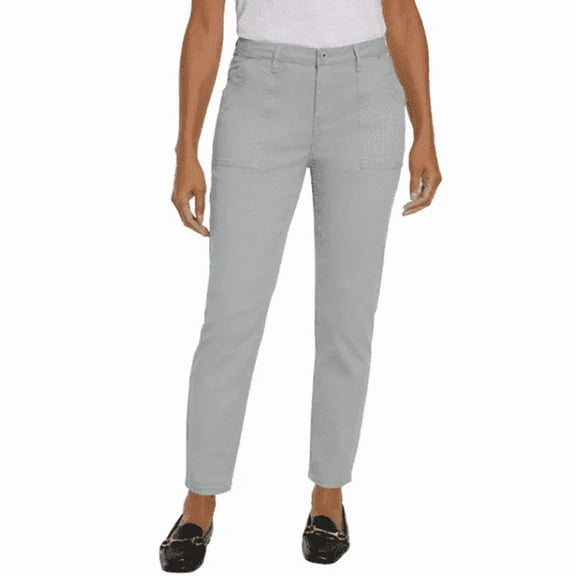 Banana Republic Women's High Rise Cotton Twill Pants Gray 14