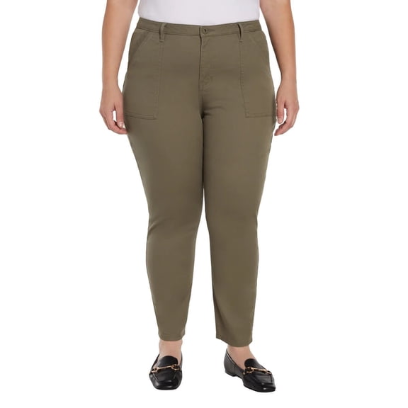 Banana Republic Women's High Rise Twill Pants Green 18