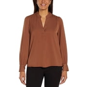 Banana Republic Womens Long Sleeve Satin Pullover, L