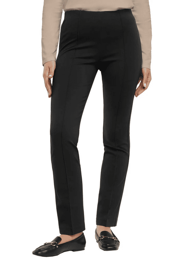 Women's Skinny Everywhere Ponte Pant, Black, Large