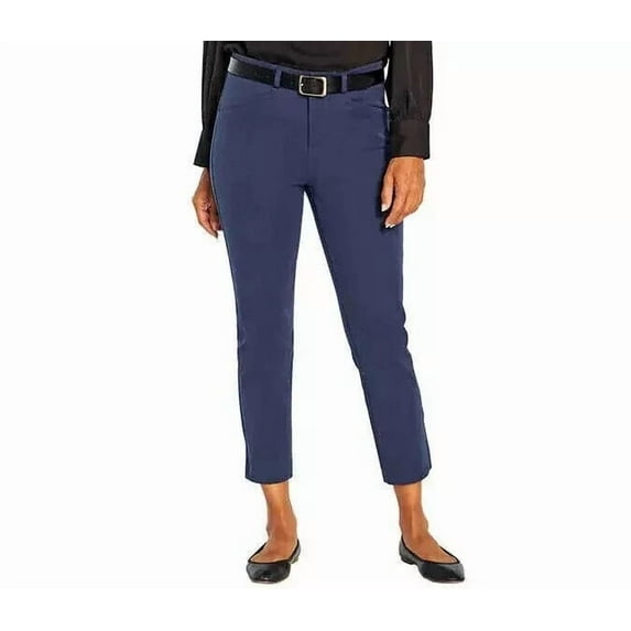 Banana Republic Women's Slim Straight Cropped Pants Size: 2, Color: Isola Nights /Navy