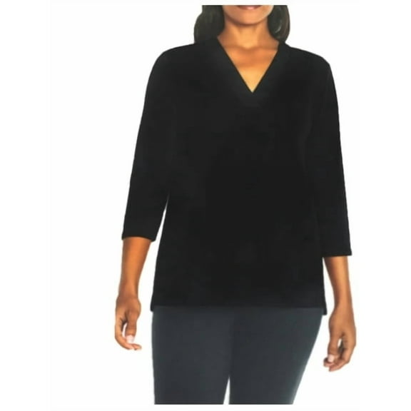 Banana Republic Women's V-Neck 3/4 Sleeve Lightweight Stretch Top