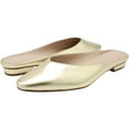 thumbnail image 1 of Banana Republic Womens Easy Mule Sandals, Gold, 6, 1 of 2