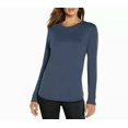 thumbnail image 1 of Banana Republic Womens Long Sleeve Crewneck Top Blue Size M, 1 of 2