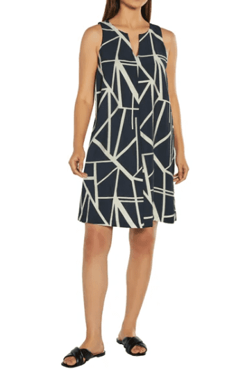 Banana Republic Womens' Satin Sleeveless Dress (Blue, Small)