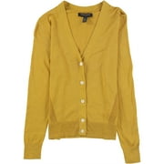 Banana Republic Womens Solid Cardigan Sweater, Yellow, PXXS