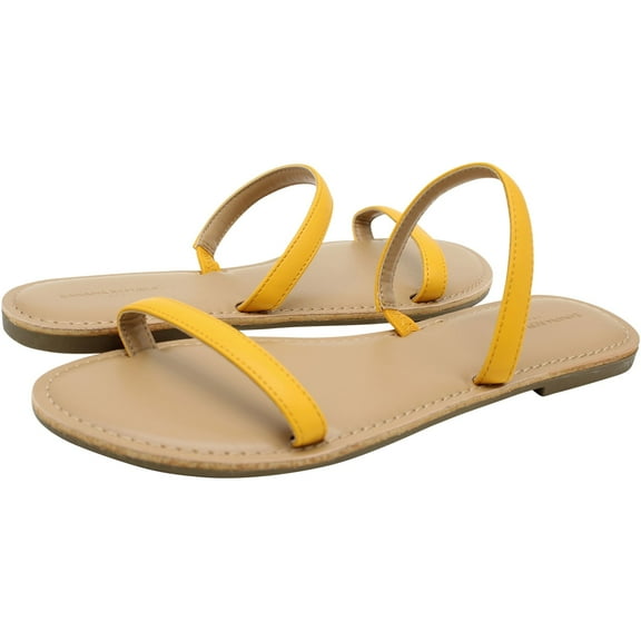 Banana Republic Womens Thin Strap Sandals, Yellow, 9