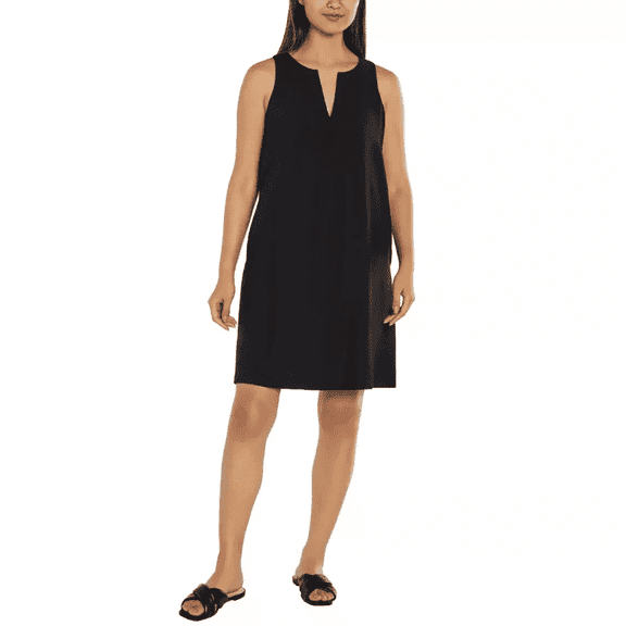 Banana Republic Womens V Neck Sleeveless Dress Black XL