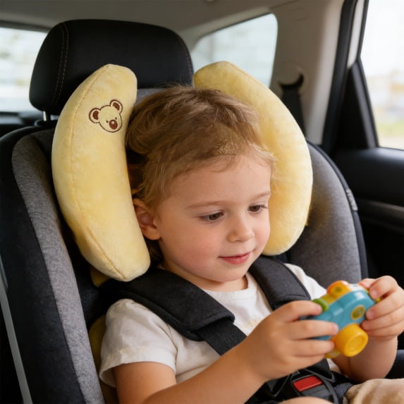 Banana Shape Car Neck Pillow Soft Head Support for Car Seat Travel, Ergonomic Driving Neck Rest for Commuting Comfort