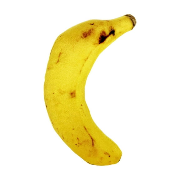 Banana-Shaped Cat Toy with Catnip, 5.1 Inch Soft Fabric Interactive Plaything for Kittens, Teeth Exercise and Stress Relief Pet Supply