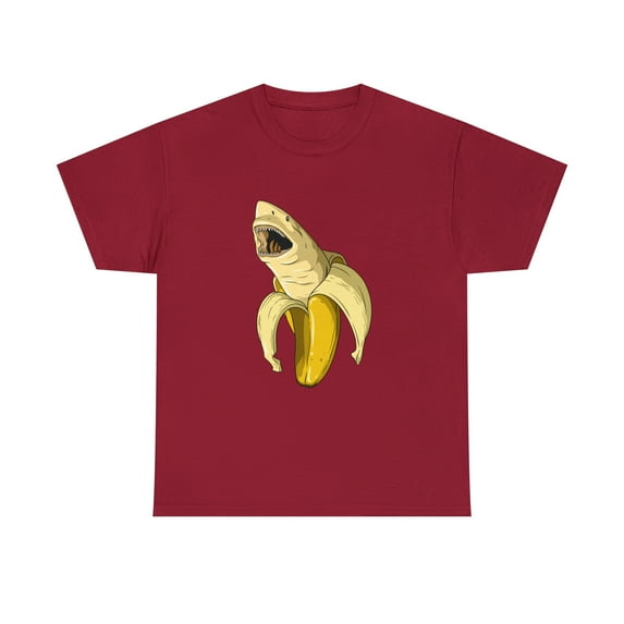 Banana Shark Banana Themed T-Shirt