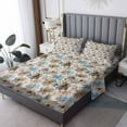 Banana Sheets Twin Xl Size Polka Dot Bed Sheets Blue Sheet Set