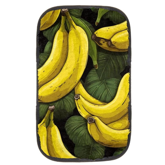 Banana Soft and Comfortable 12.5x8.2 Inch Furry Printed Car Armrest Cover - Armrest Accessories and Accessory