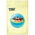 thumbnail image 1 of Banana Split Ice Cream Dessert Pinback Button Pin Badge, 1 of 2
