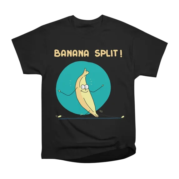 Banana Split T-Shirt Tee Gift For Him Merch For Her Apparel For Friend ...