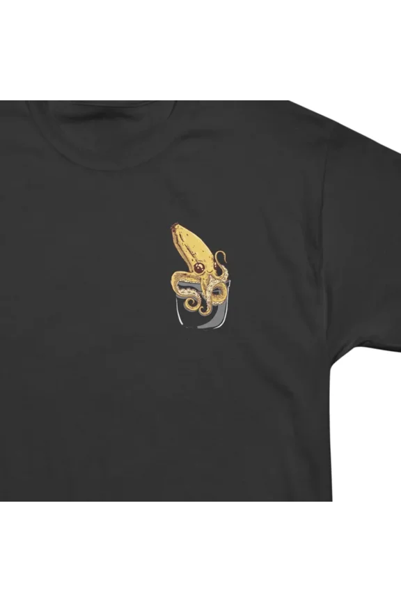 Banana Squid Pocket T-Shirt Tee Gift For Him Merch For Her Apparel For Friend